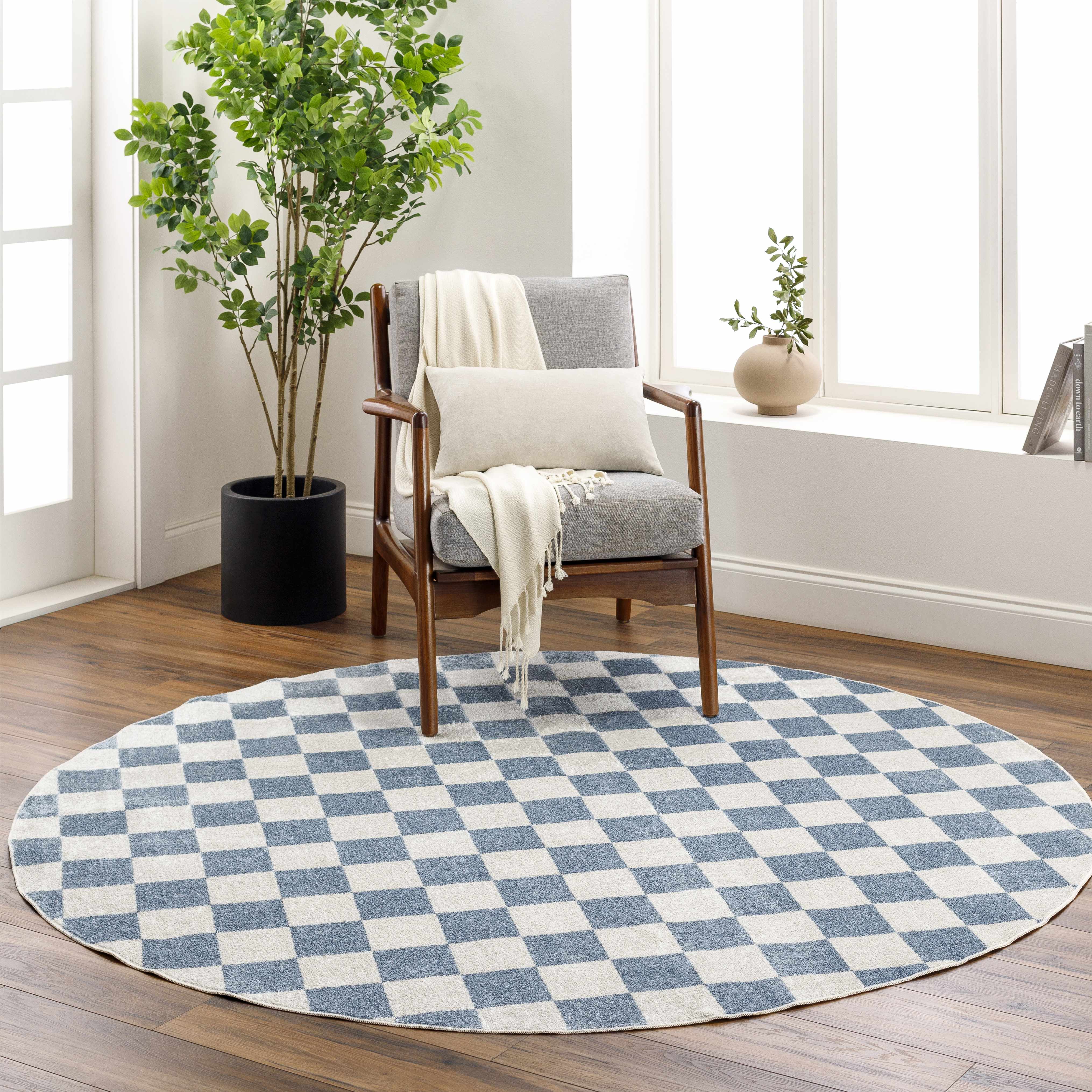 Brone Checkered Washable Area Rug - Decor Addict, LLC