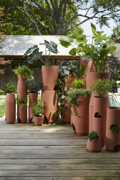 Lucca Stacking Planter - Large Funnel — 11.25" x 10.25" - Decor Addict, LLC