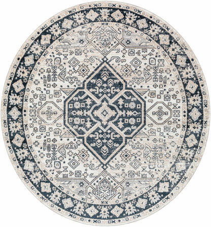 Cabacungan Cream & Gray Washable Area Rug - Decor Addict, LLC