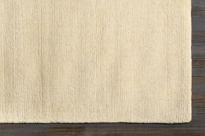 Brockton Solid Wool Light Beige Area Rug - Decor Addict, LLC