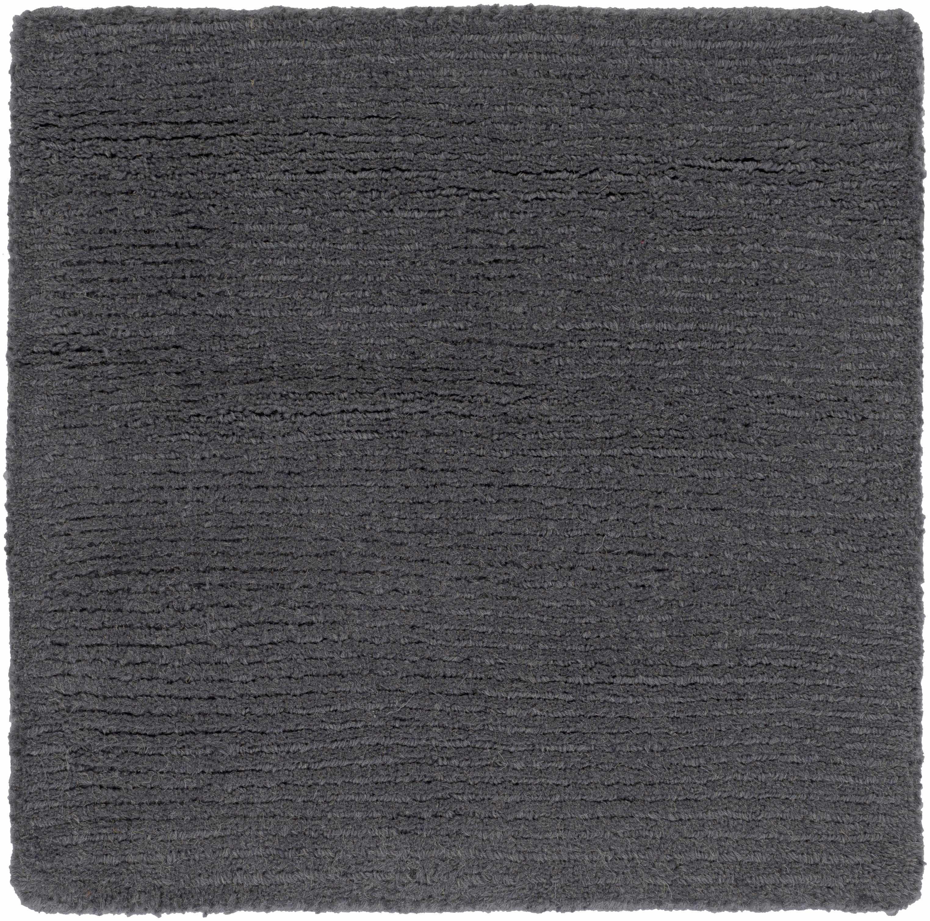 Brockton Solid Wool Charcoal Area Rug - Decor Addict, LLC
