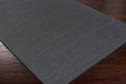 Brockton Solid Wool Charcoal Area Rug - Decor Addict, LLC