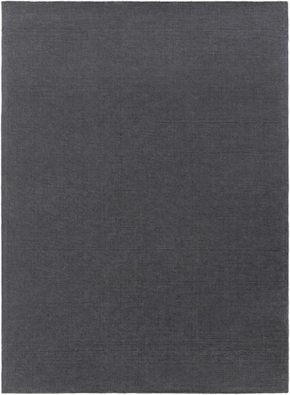 Brockton Solid Wool Charcoal Area Rug - Decor Addict, LLC
