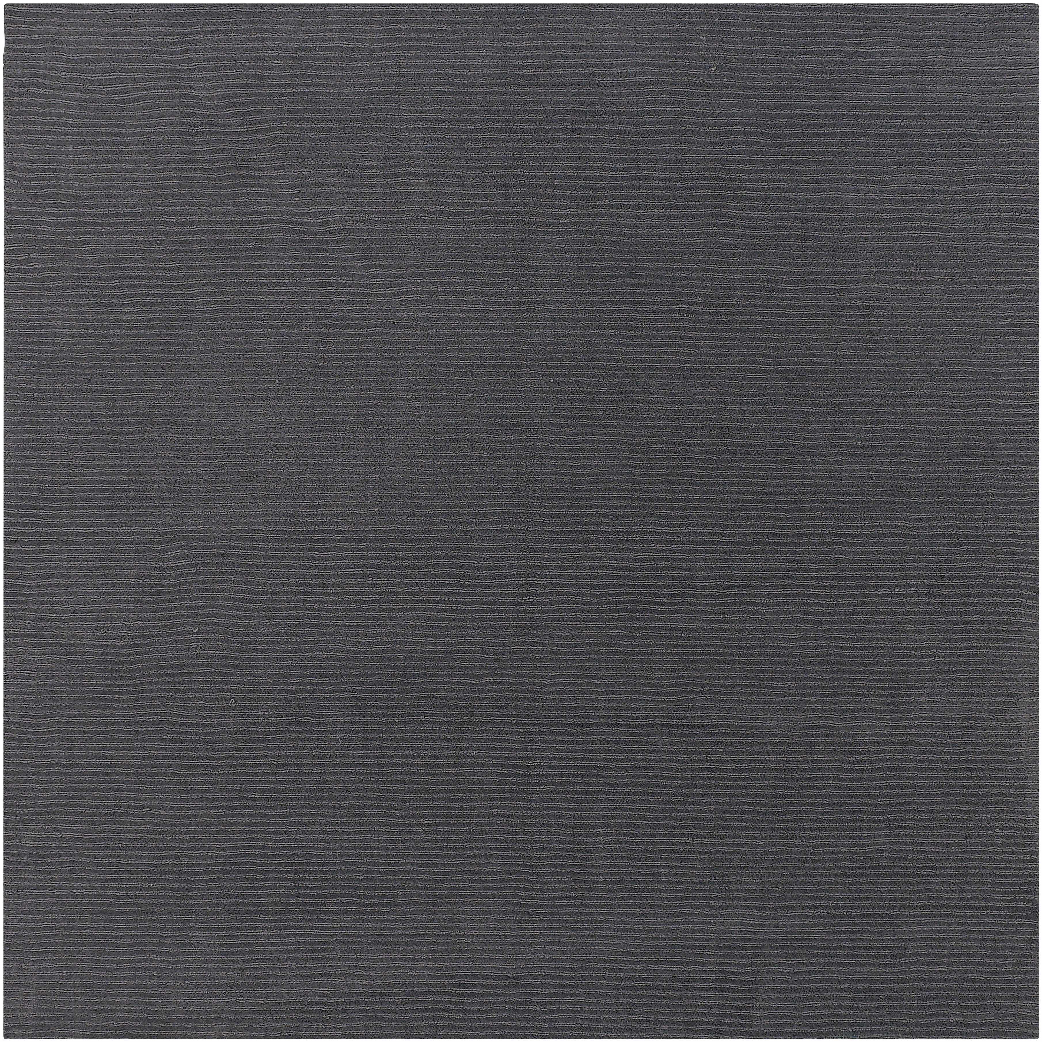Brockton Solid Wool Charcoal Area Rug - Decor Addict, LLC