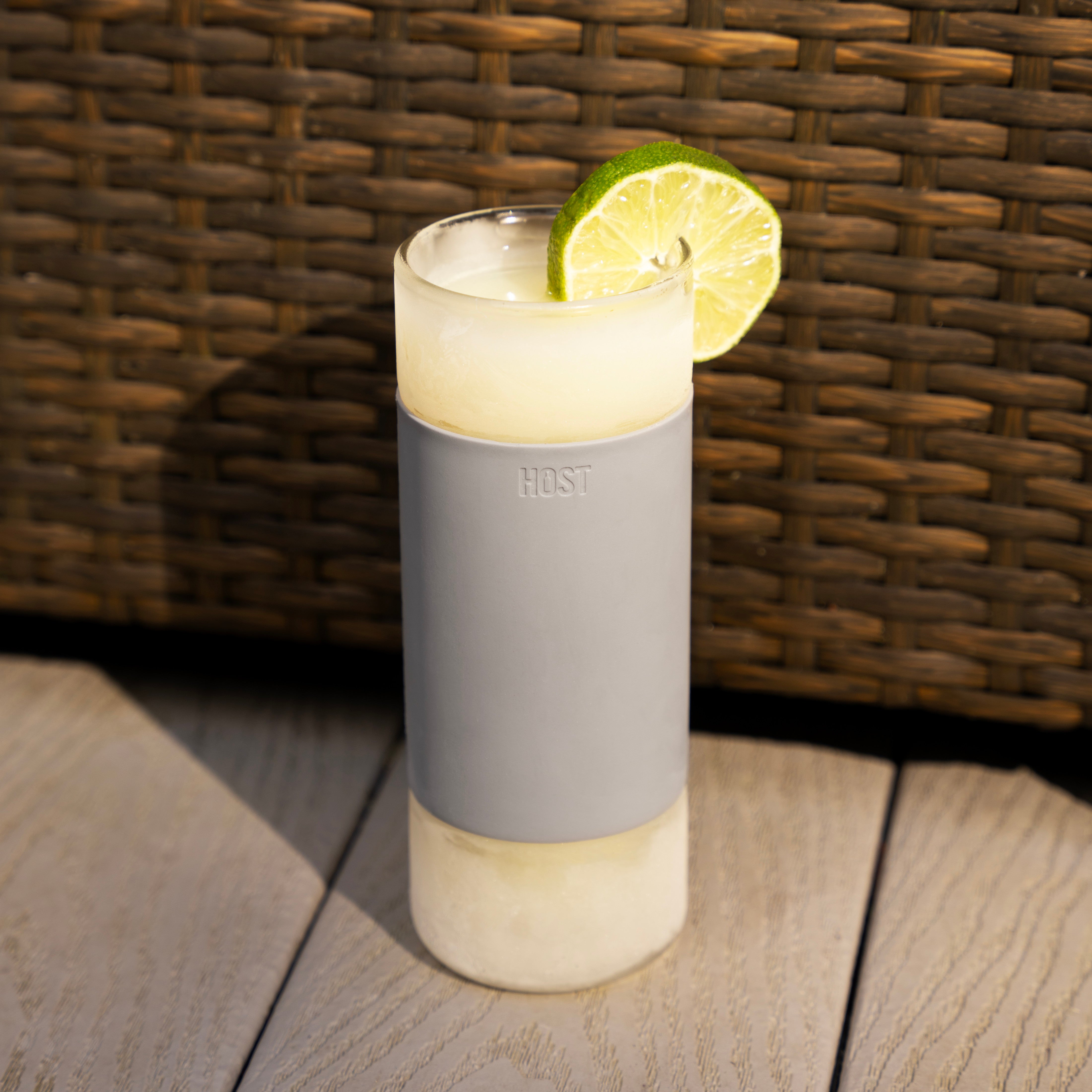 Glass Highball FREEZE™ in Gray, Set of 2 - Decor Addict, LLC