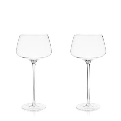 Raye Angled Crystal Amaro Spritz Glasses Set of 2 - Decor Addict, LLC