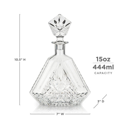 Admiral Crystal Irish Cut Whiskey Decanter - Decor Addict, LLC