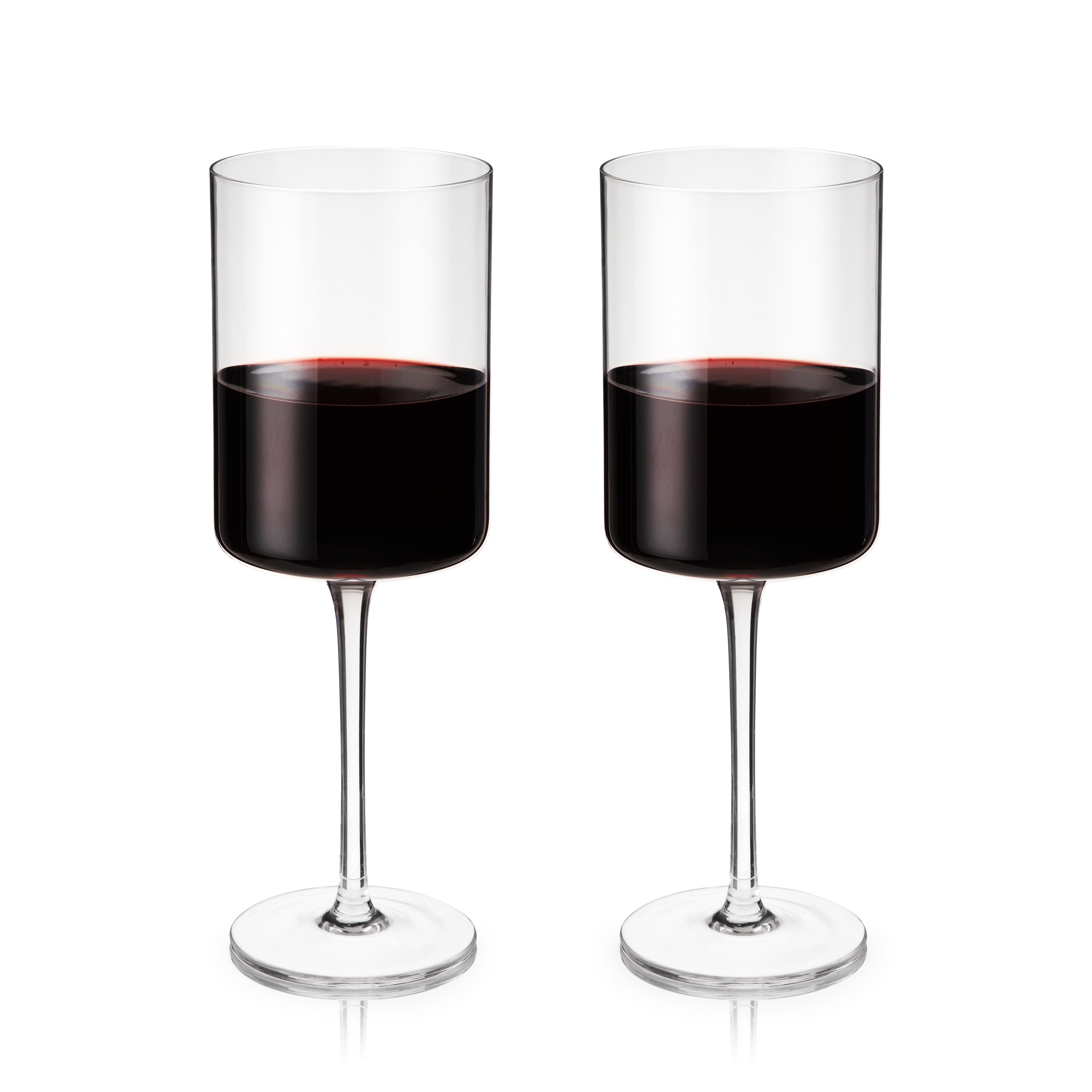 Laurel Crystal Red Wine Glasses Set of 2 - Decor Addict, LLC