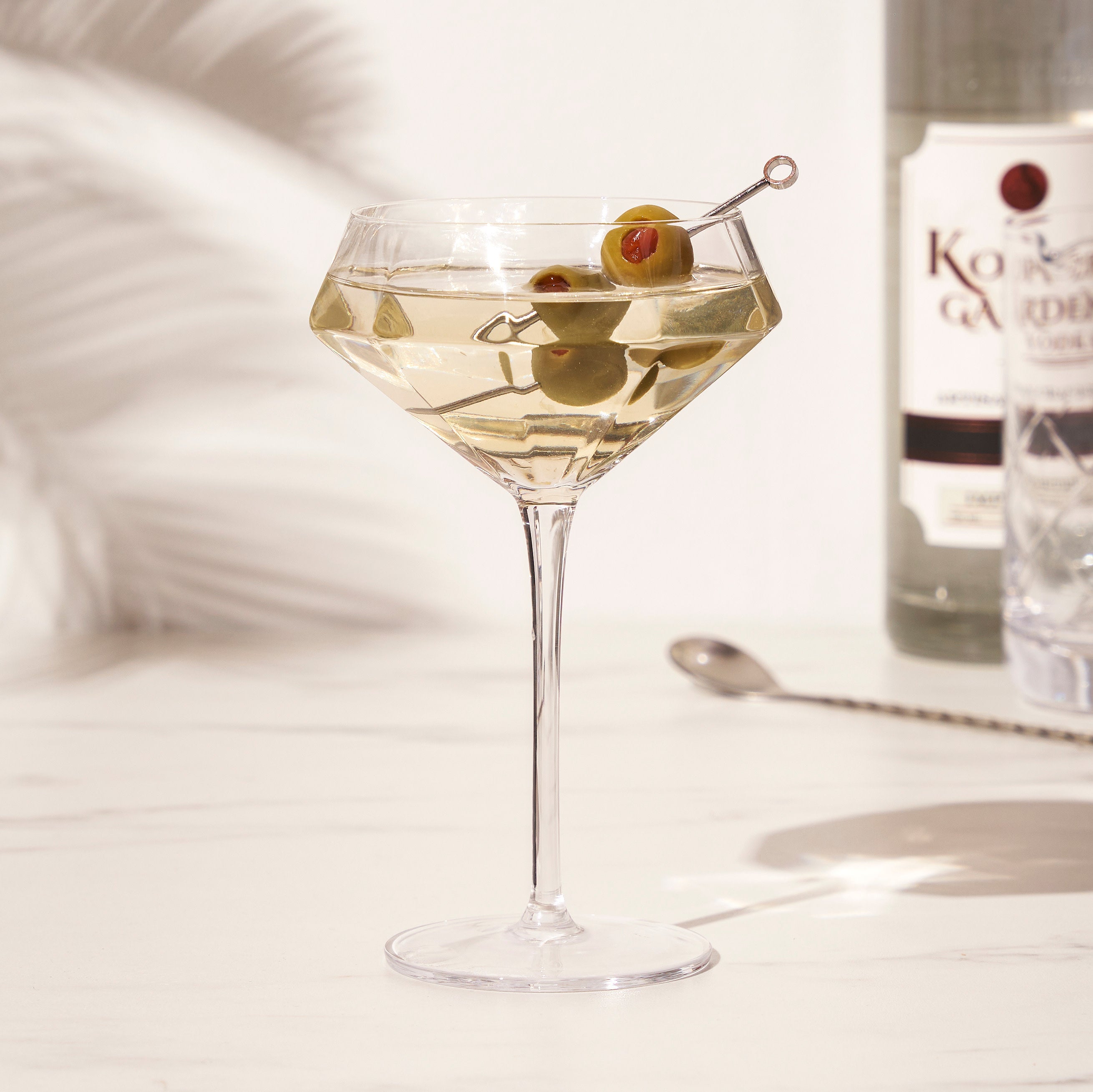 Seneca Diamond Crystal Martini Glasses - Thumbnail 3