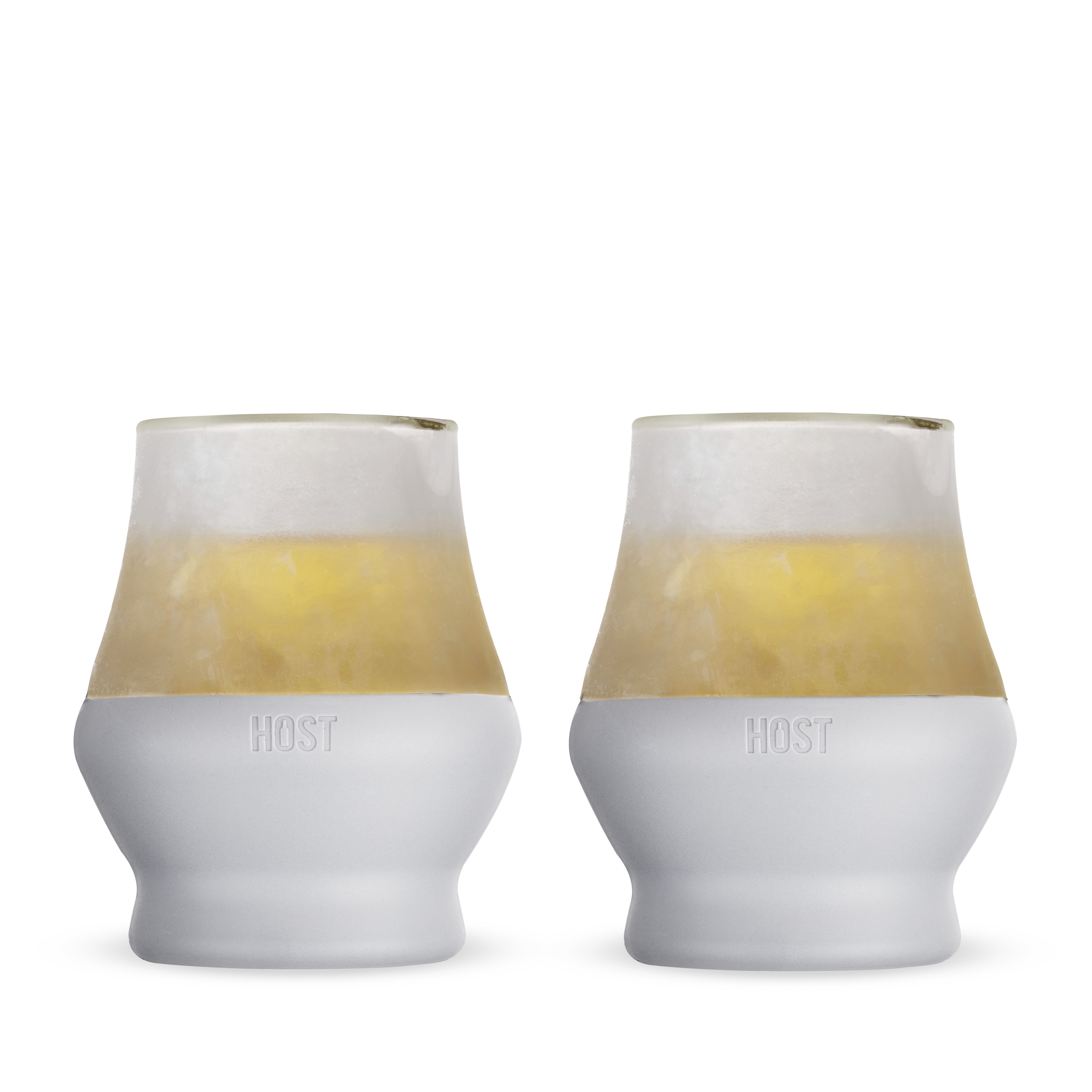 Glass Sipping FREEZE™ in Gray, Set of 2 - Decor Addict, LLC