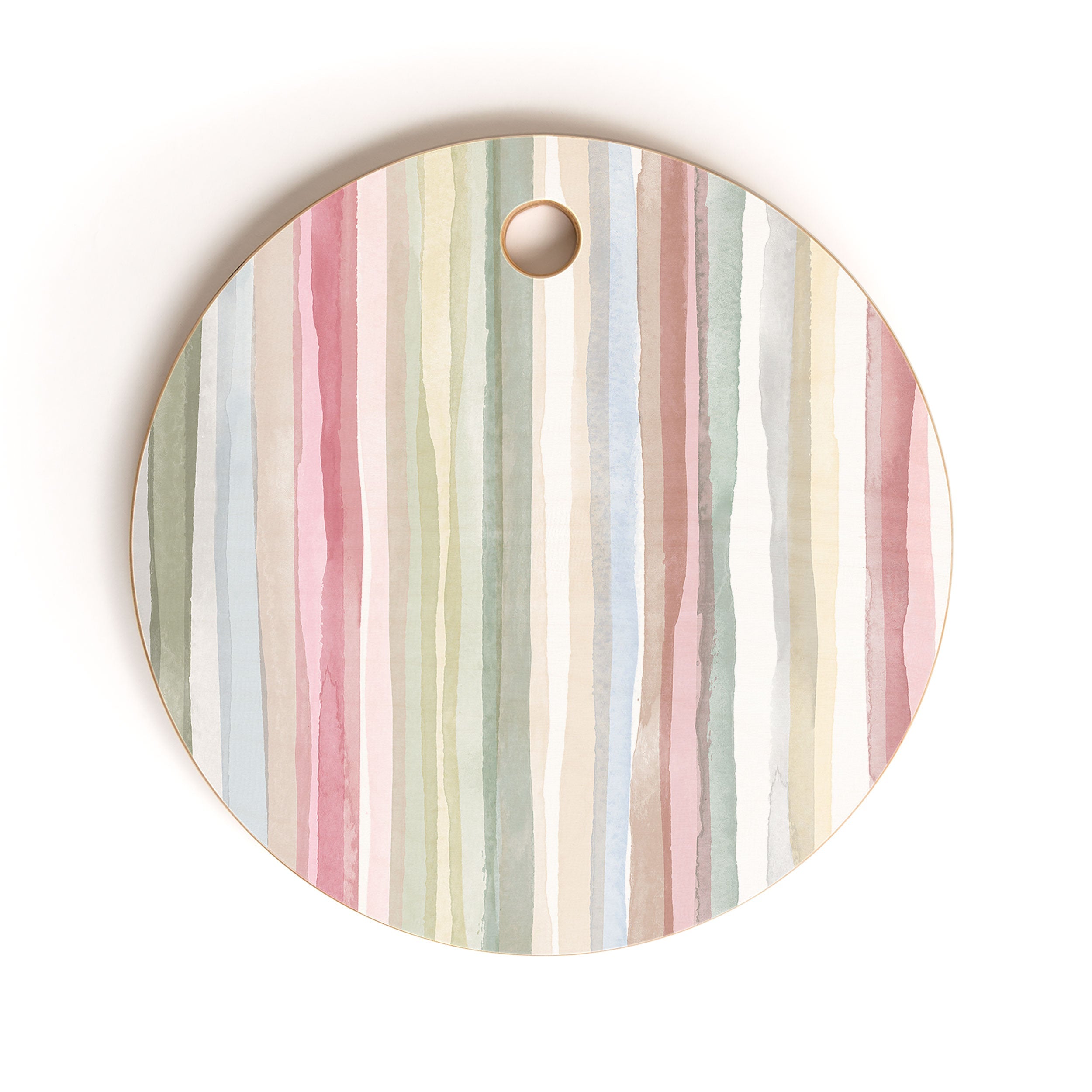 ninola design charming nostalgia handmade summer stripes round cutting board - Decor Addict, LLC