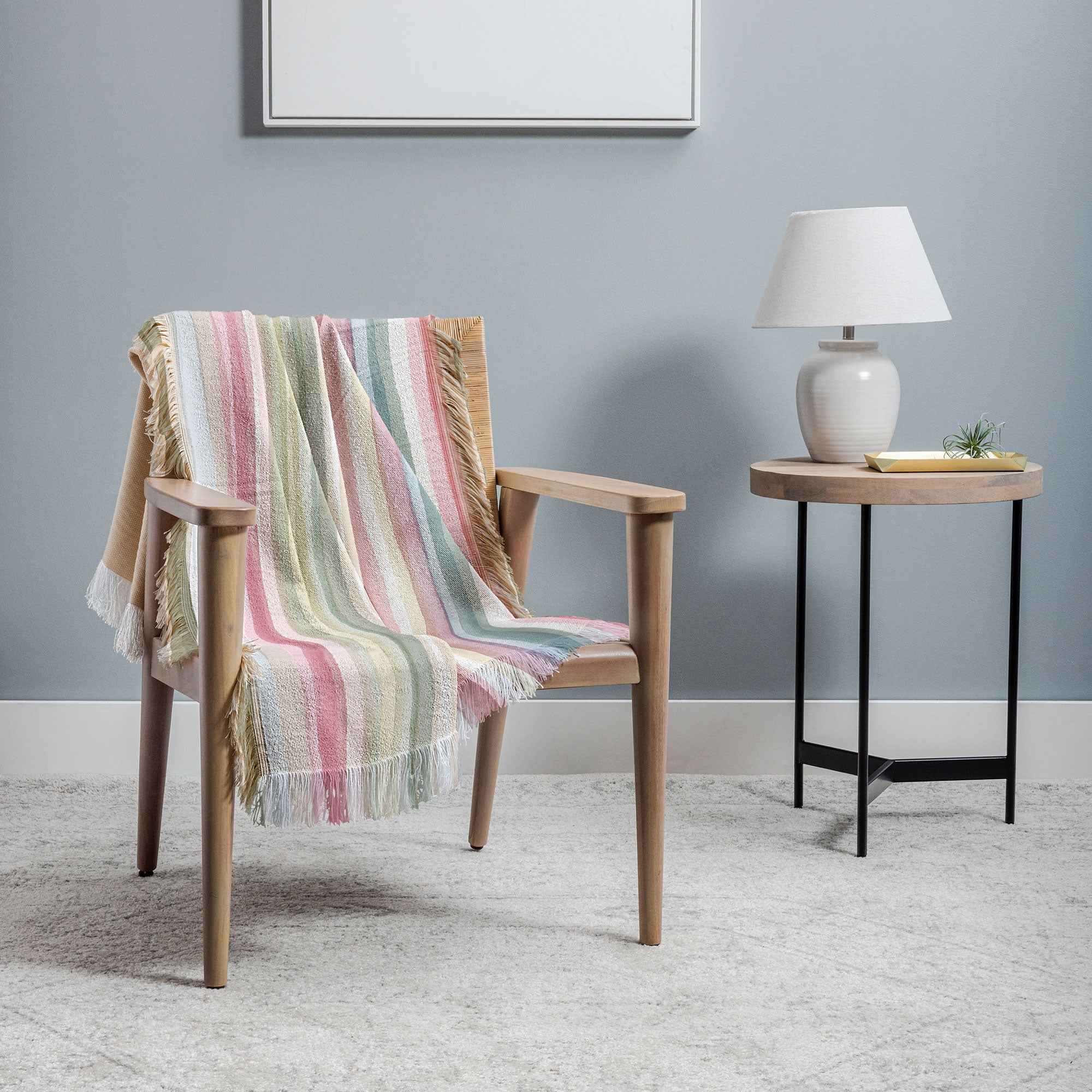 Charming Nostalgia Nonola Design Throw Blanket - Thumbnail 3