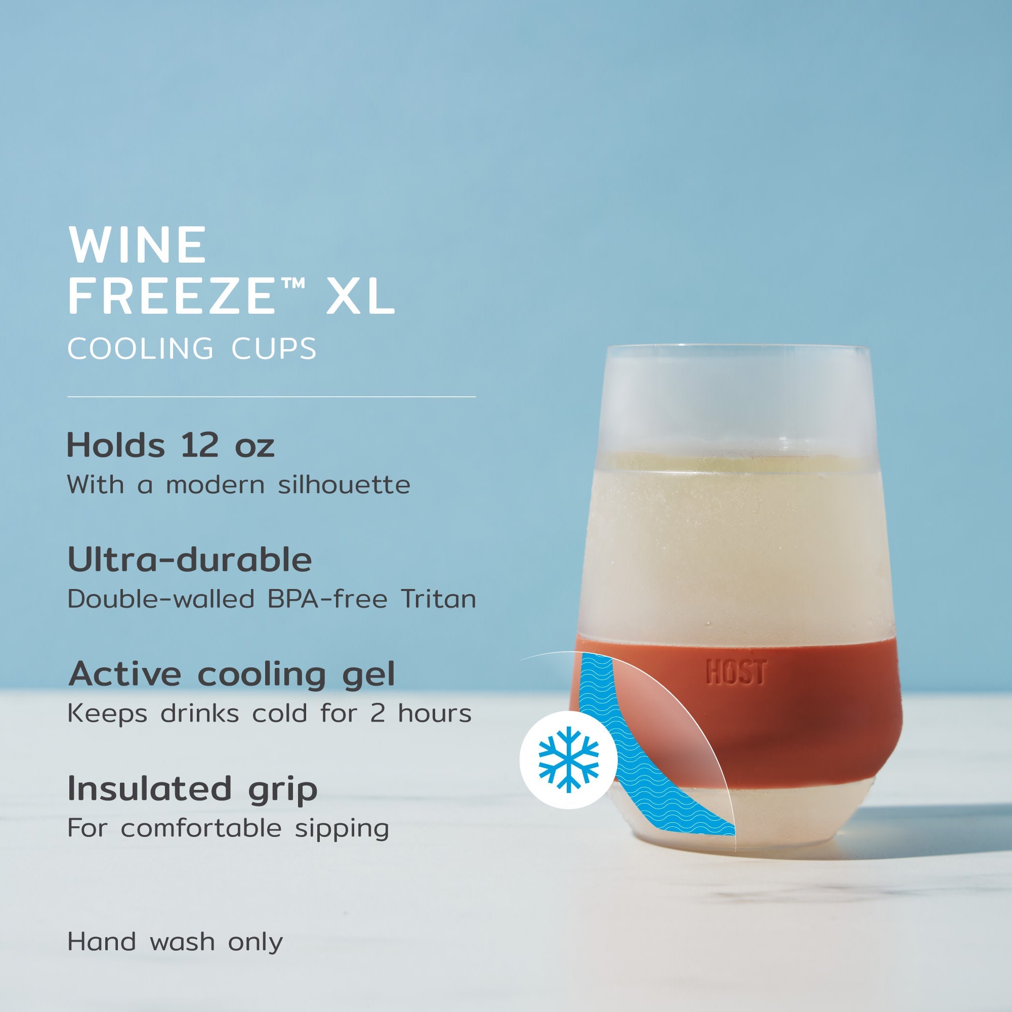 Wine FREEZE™ XL in Terra Cotta, Set of 2 - Decor Addict, LLC