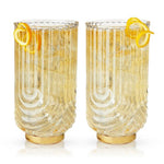 Deco Gatsby Crystal Highball Glasses Viski®