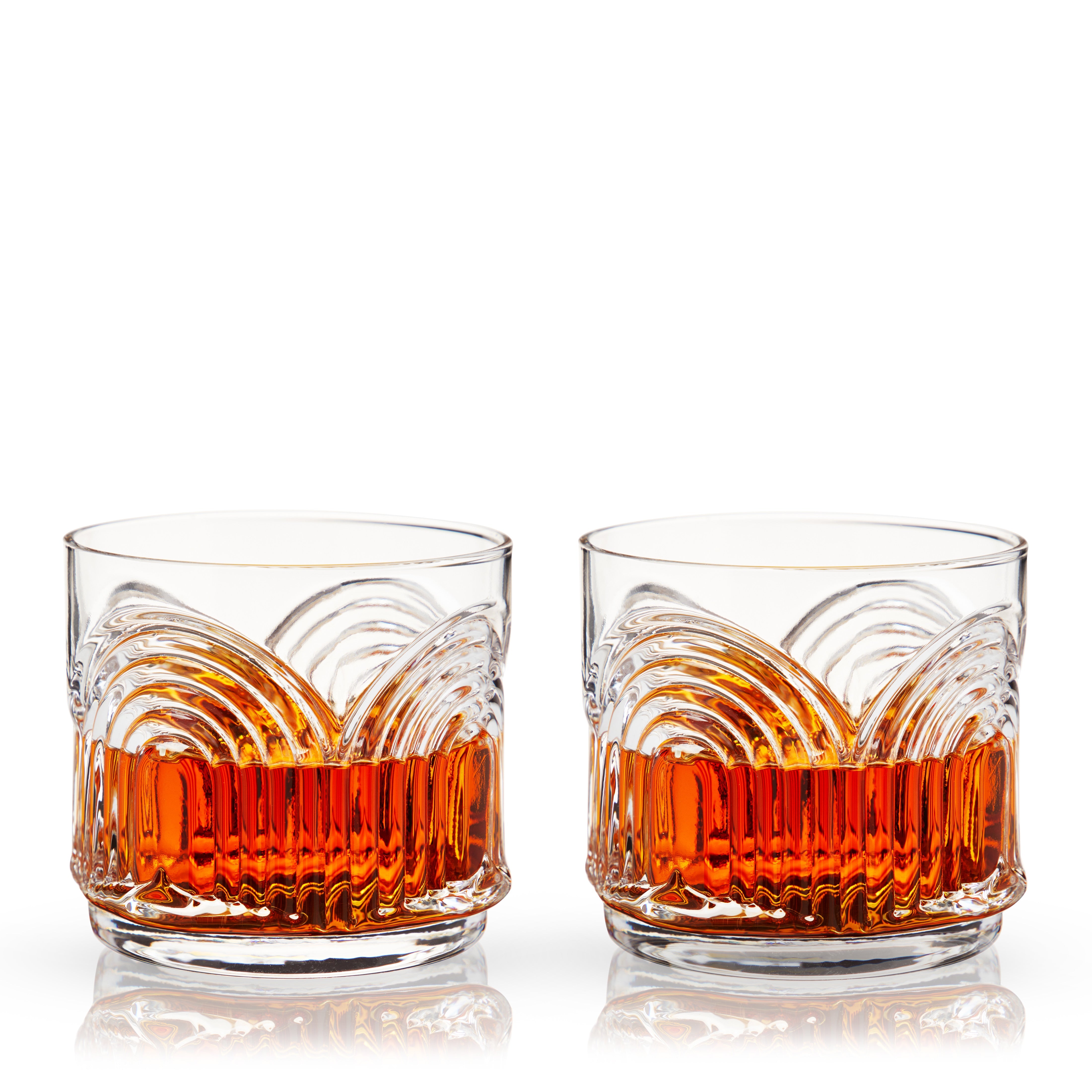 Beau Crystal Lowball Tumblers, Set of 2 - Decor Addict, LLC