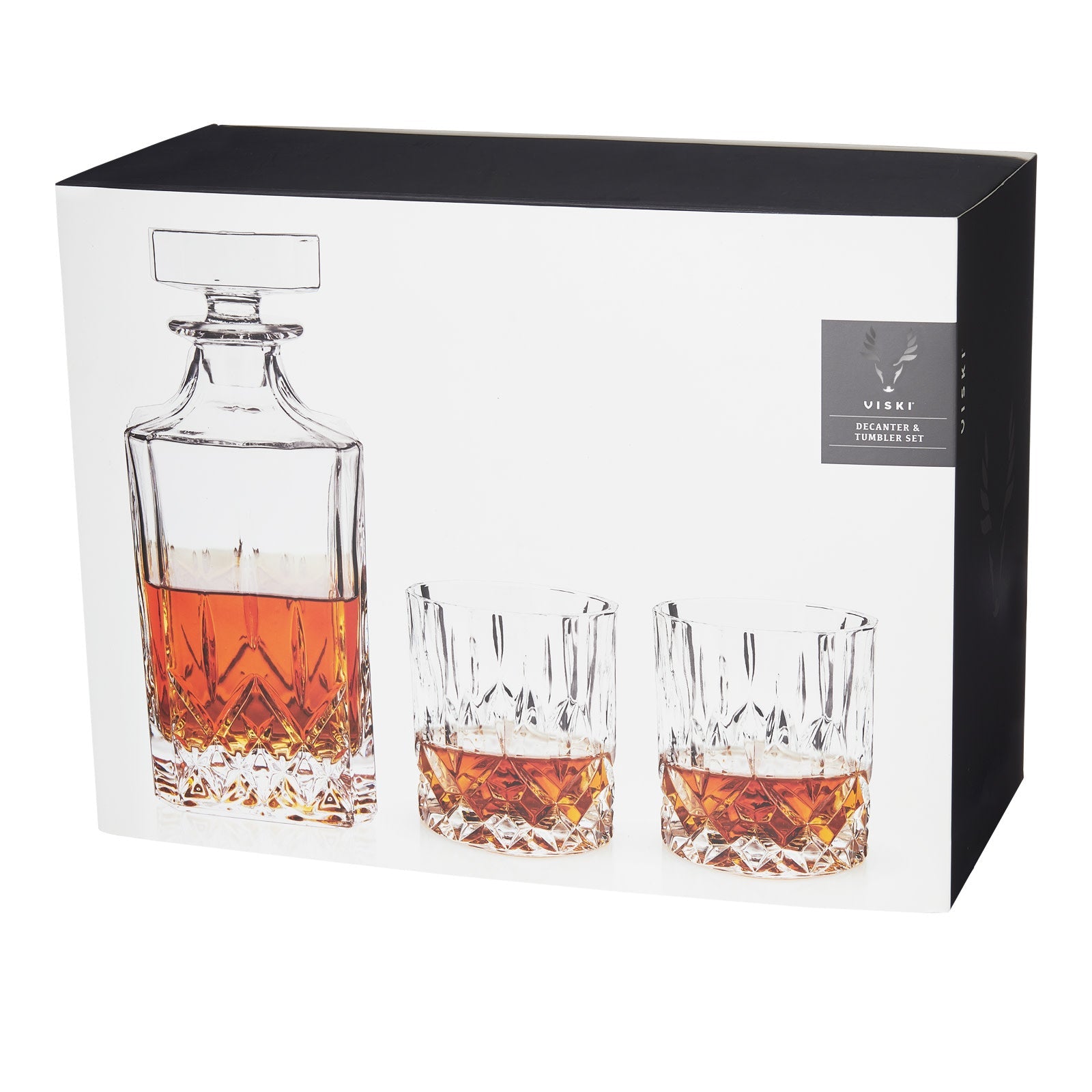 Admiral Crystal Decanter and Tumbler Set - Decor Addict, LLC