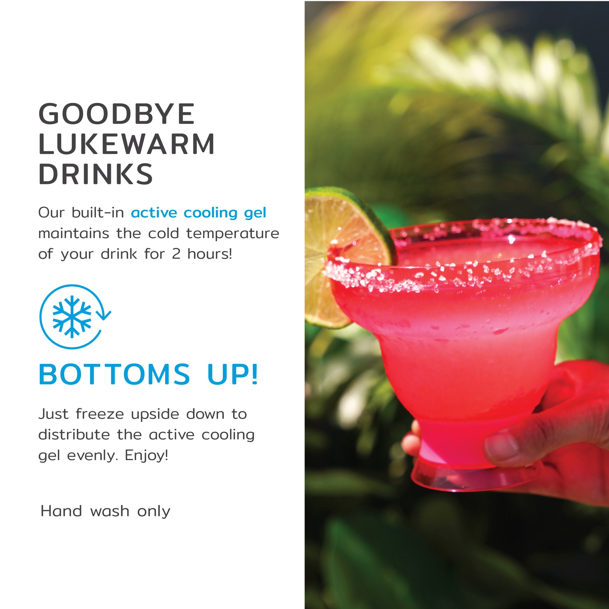 Margarita FREEZE™ in Punch Pink, Set of 2 - Decor Addict, LLC