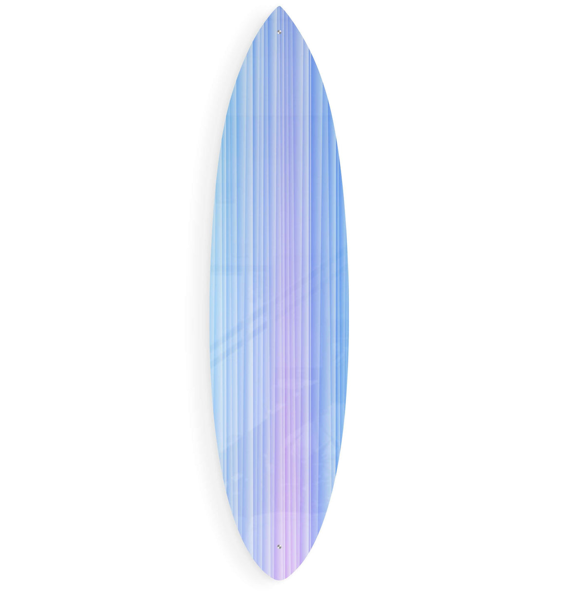 Blue Stripes Pattern Acrylic Surfboard Wall Art - Decor Addict, LLC