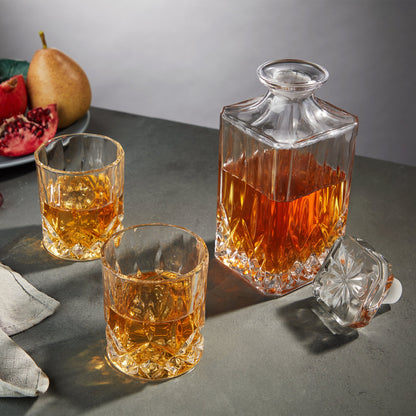 Admiral Crystal Decanter and Tumbler Set - Decor Addict, LLC