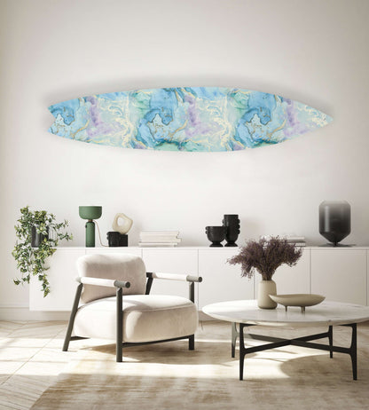 Abstract Marble Acrylic Surfboard Wall Art - Decor Addict, LLC