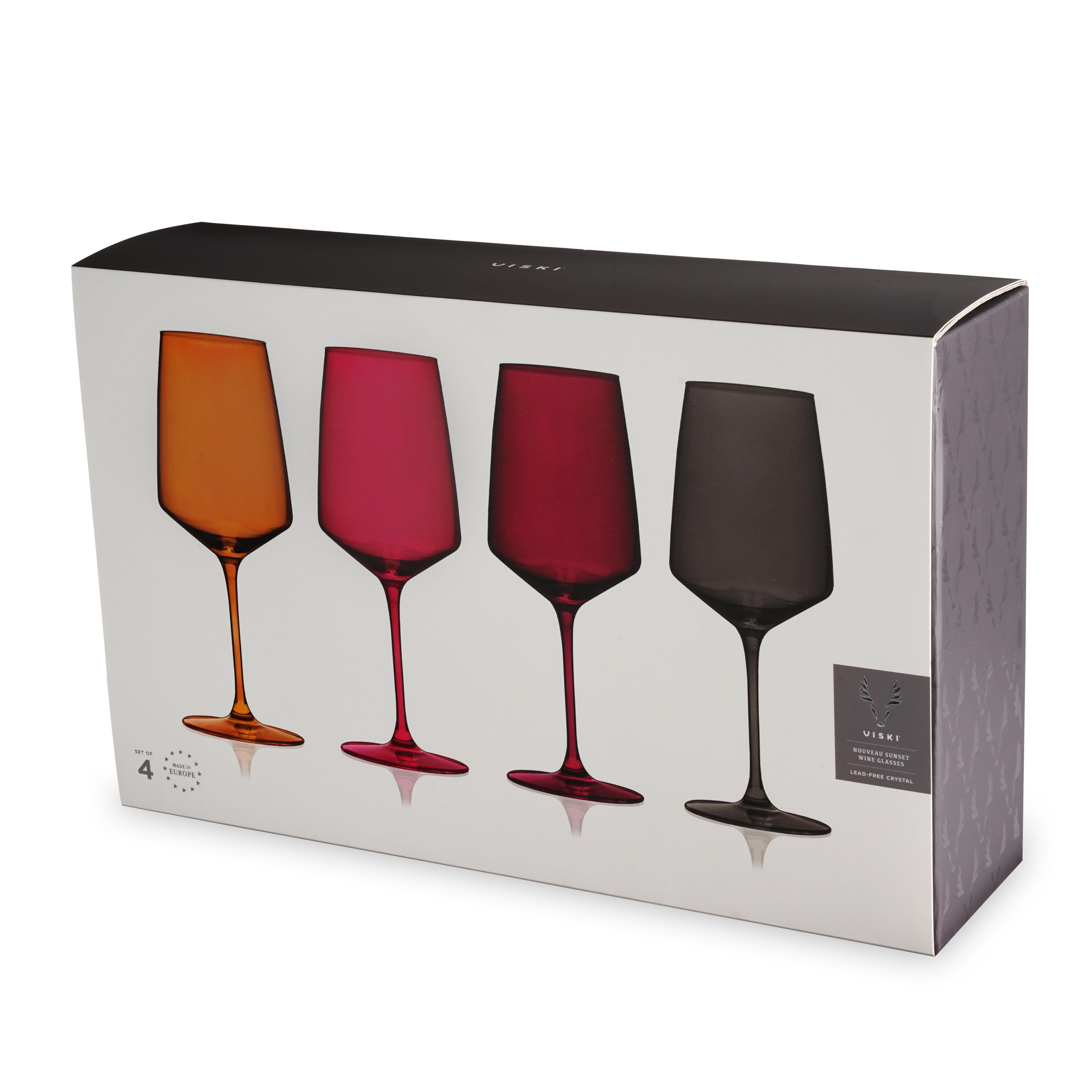 Reserve Nouveau Crystal Wine Glasses in Sunset - Thumbnail 4