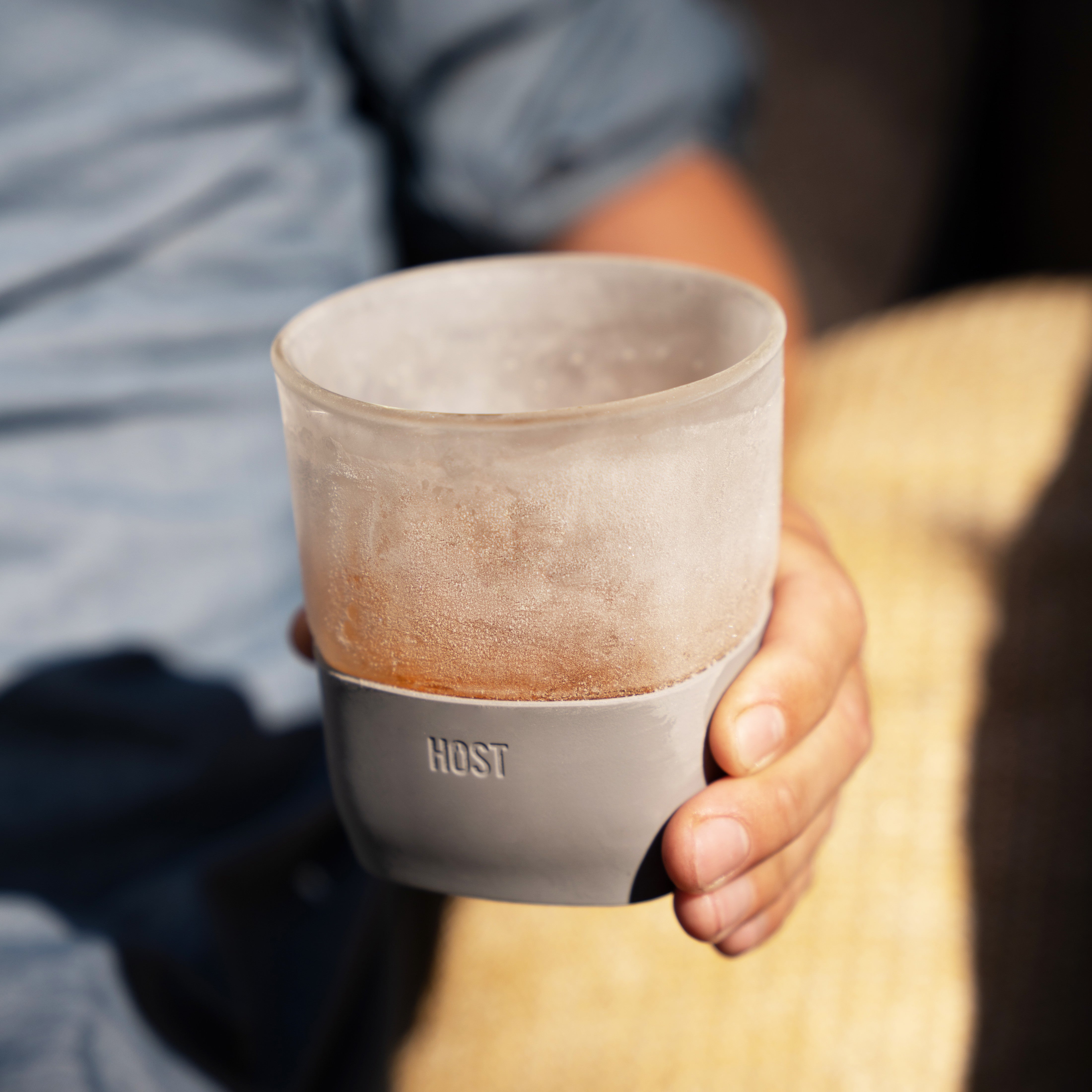 Glass Whiskey FREEZE™ in Gray, Set of 2 - Decor Addict, LLC