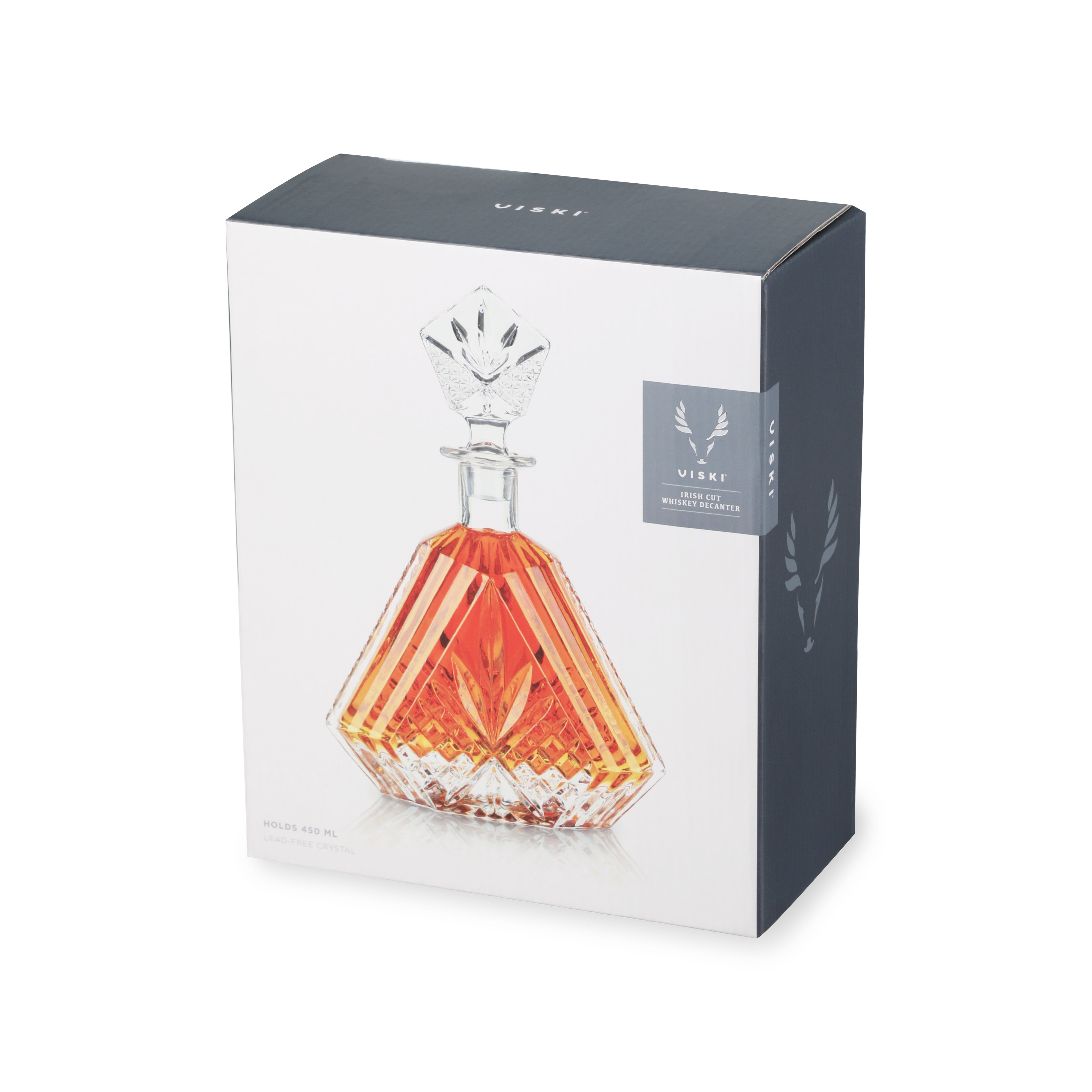 Admiral Crystal Irish Cut Whiskey Decanter - Decor Addict, LLC