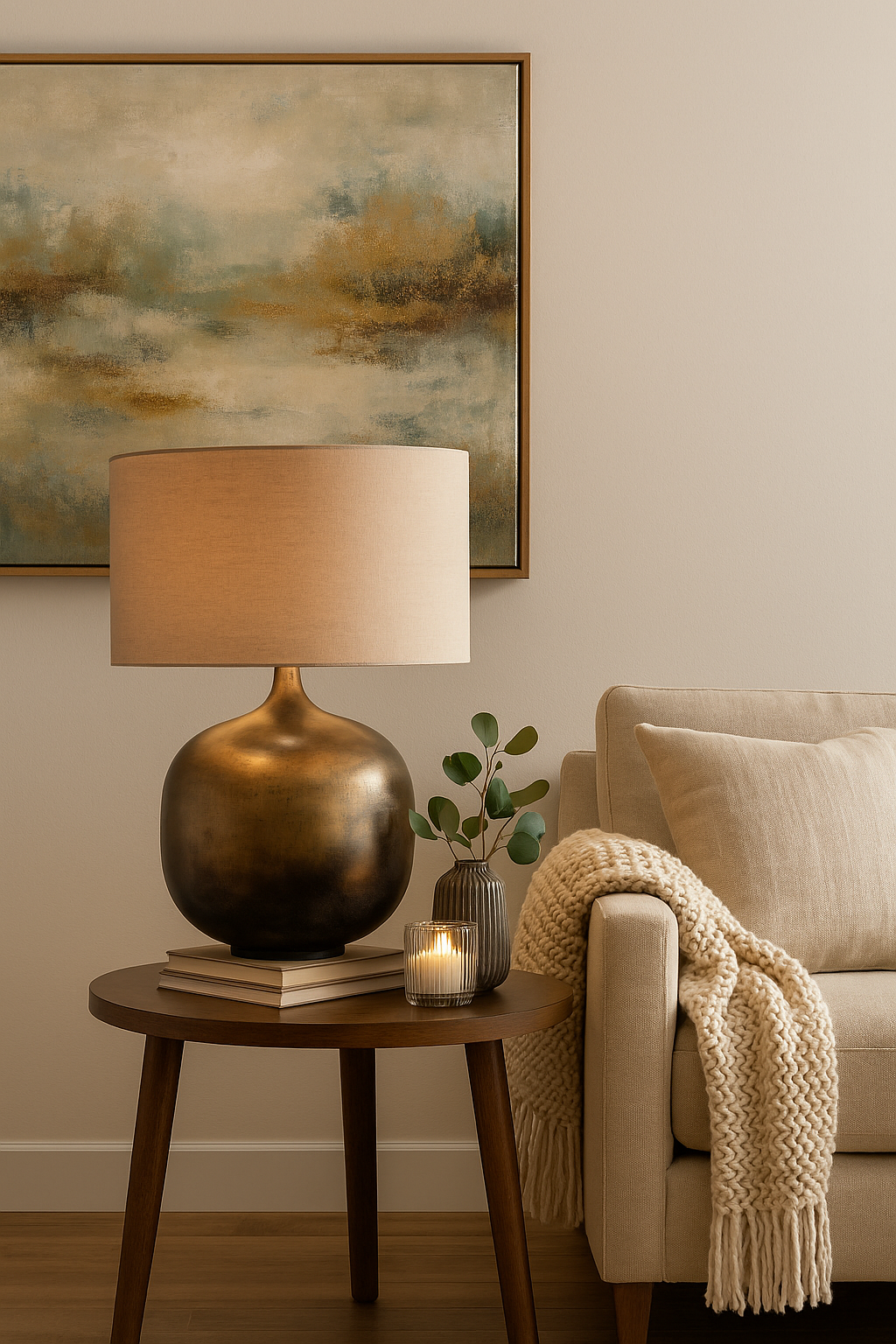 28x22" Metal Base Table Lamp - Thumbnail 2