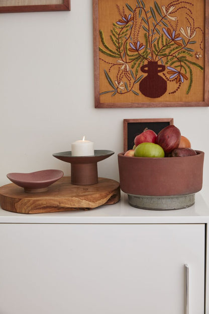 Reyna Pedestal Bowl (L) - Decor Addict, LLC