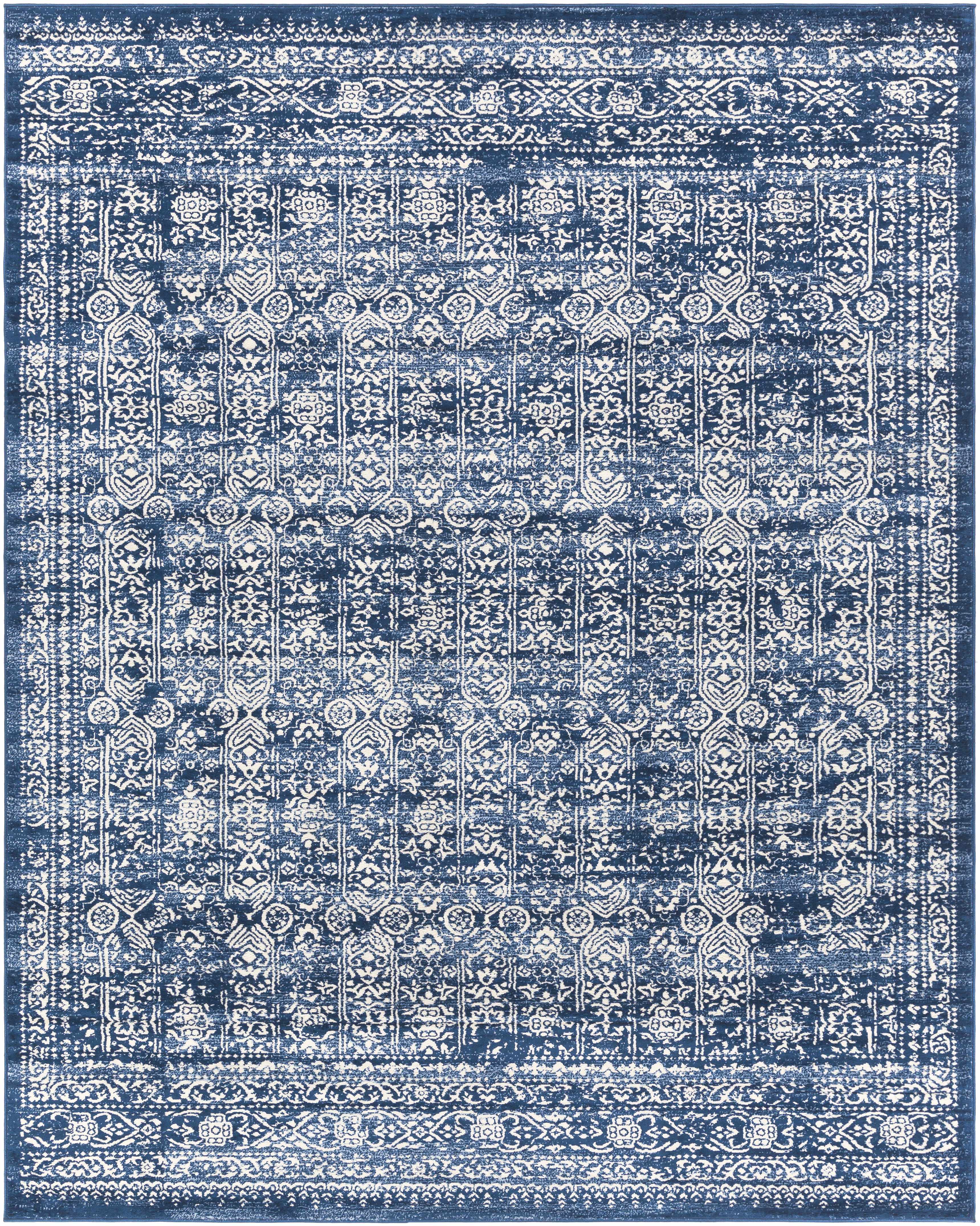 Michie Dark Blue Area Rug - Decor Addict, LLC