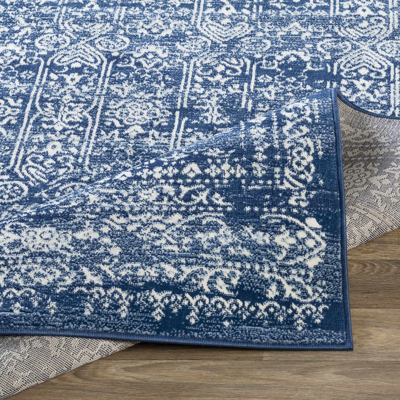 Michie Dark Blue Area Rug - Decor Addict, LLC