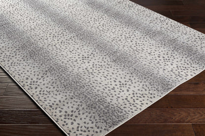 Pointblank Gray Leopard Print Rug - Decor Addict, LLC