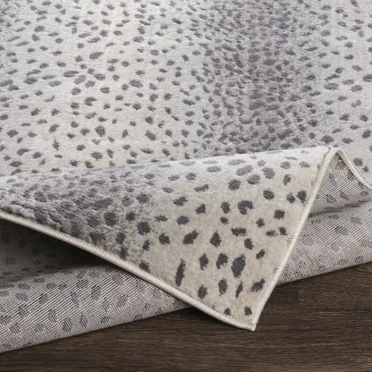 Pointblank Gray Leopard Print Rug - Decor Addict, LLC