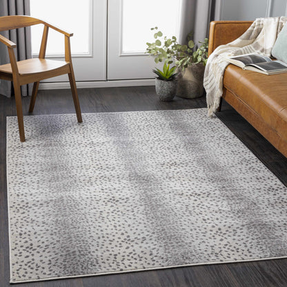 Pointblank Gray Leopard Print Rug - Decor Addict, LLC