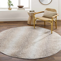 Pointblank Tan Leopard Print Rug - Decor Addict, LLC