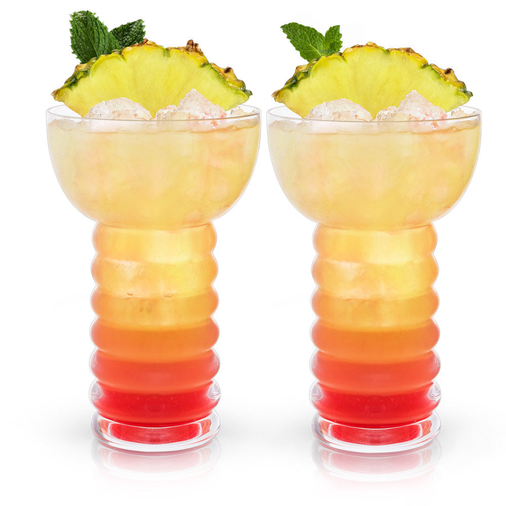 Pacific Crystal Pearl Diver Glasses Set of 2 - Decor Addict, LLC