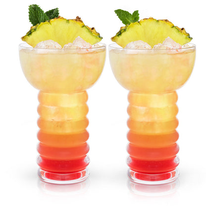 Pacific Crystal Pearl Diver Glasses Set of 2 - Decor Addict, LLC