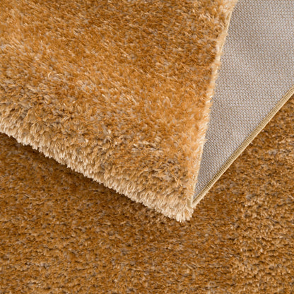 Heavenly Solid Mustard Plush Rug - Decor Addict, LLC