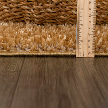 Heavenly Solid Mustard Plush Rug - Decor Addict, LLC