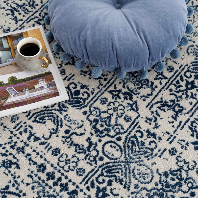 Michie Blue Area Rug - Decor Addict, LLC