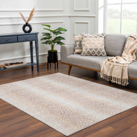 Pointblank Tan Leopard Print Rug - Decor Addict, LLC