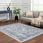 Michie Blue Area Rug - Decor Addict, LLC