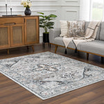 Liverpool Gray & Blue Area Rug - Decor Addict, LLC