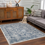 Michie Blue Area Rug - Decor Addict, LLC