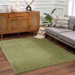 Heavenly Solid Green Plush Rug - Decor Addict, LLC