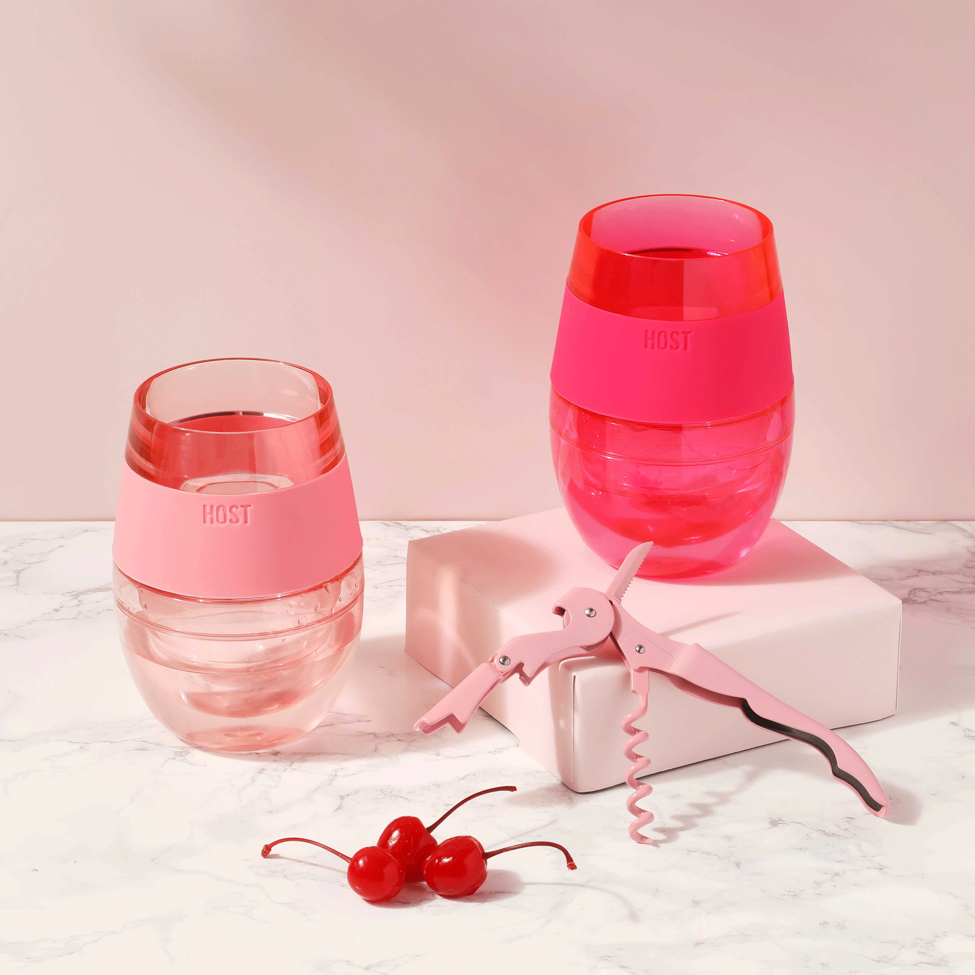 Wine FREEZE™ in Translucent Pink - Decor Addict, LLC