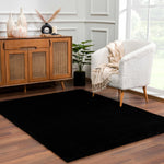 Heavenly Solid Black Plush Rug - Decor Addict, LLC