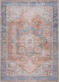 Rosman Distressed Washable Rug - Decor Addict, LLC