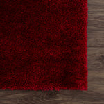 Heavenly Solid Red Plush Rug - Decor Addict, LLC