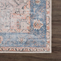 Rosman Distressed Washable Rug - Decor Addict, LLC